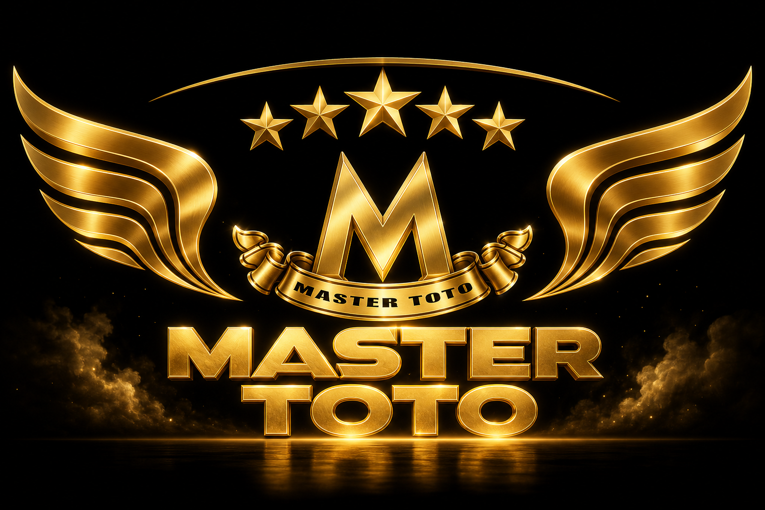 MASTER TOTO: M emas, lima bintang, sayap.